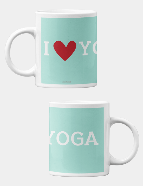 Mint I❤️Yoga Coffee Mug
