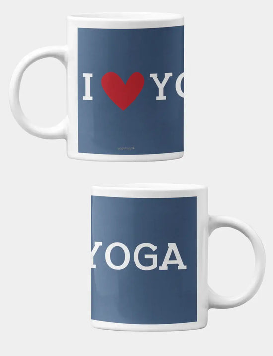 Blue I❤️Yoga Coffee Mug