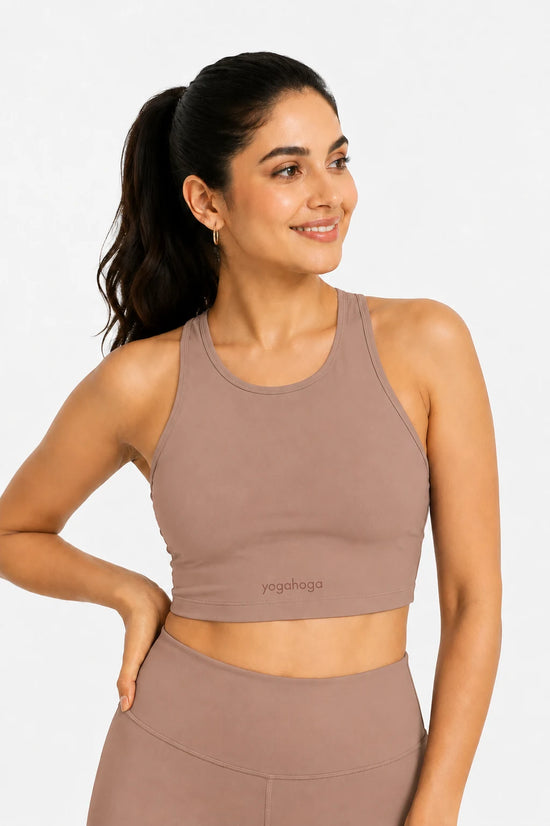 Rustic Blush Stretch Sports Bra