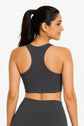 Charcoal Luxe Stretch Sports Bra