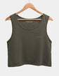 Olive Muse Premium Crop Tank Top