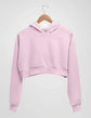Frosted Rose Premium Crop Hoodie