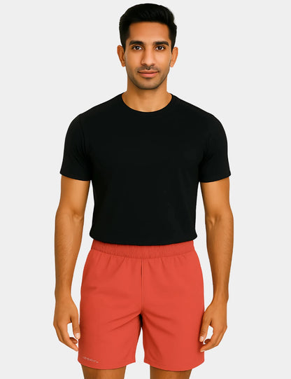 Peach Blush Micro Knit Shorts