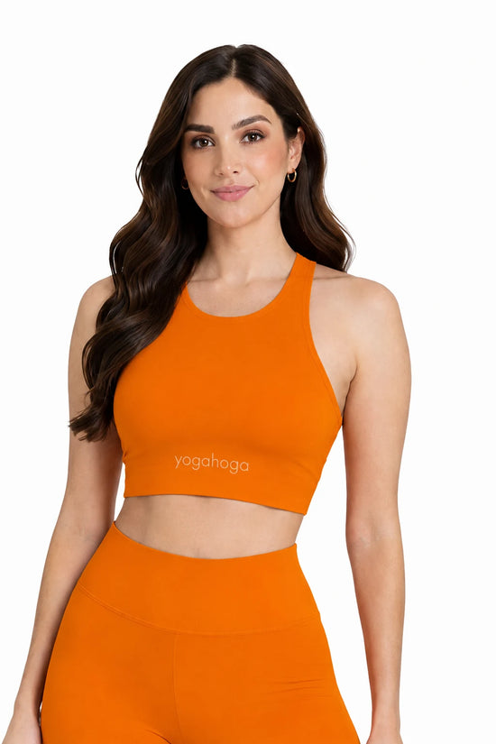 Amber Flame Stretch Sports Bra