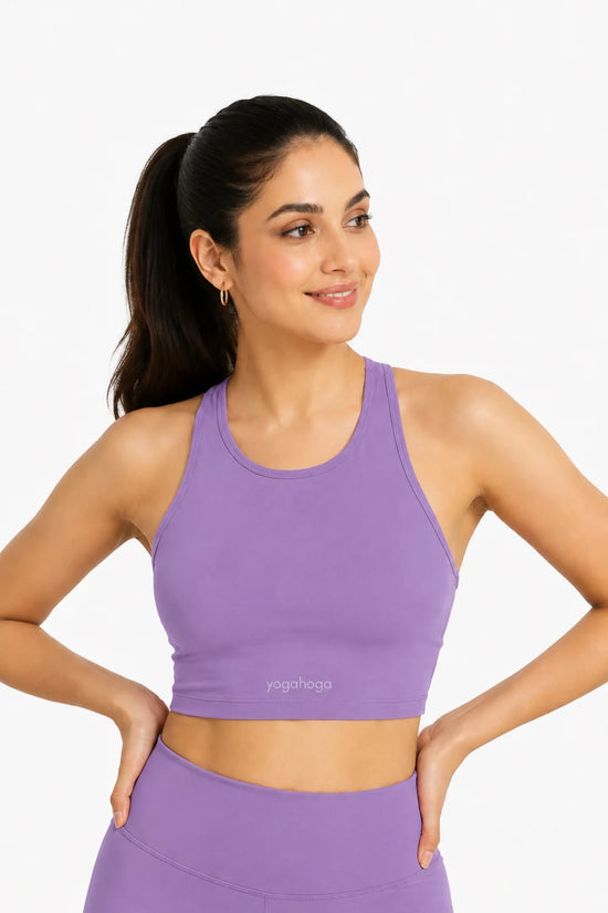 Lavender Haze Stretch Sports Bra