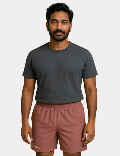 Dusty Rose Micro Knit Shorts