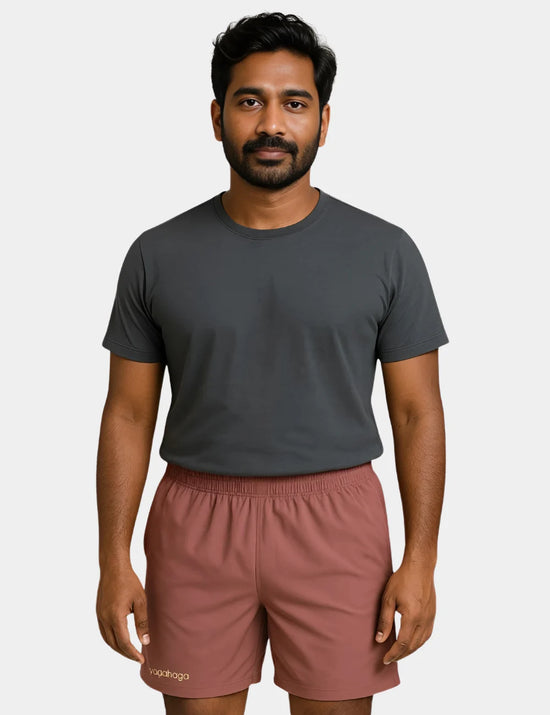 Dusty Rose Micro Knit Shorts