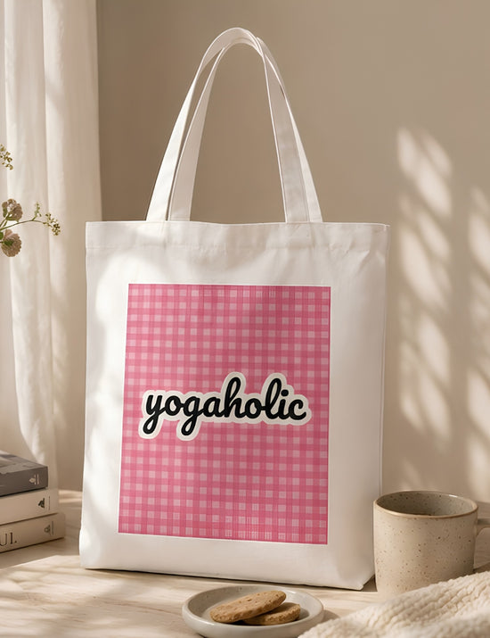 Yogaholic Tote - White
