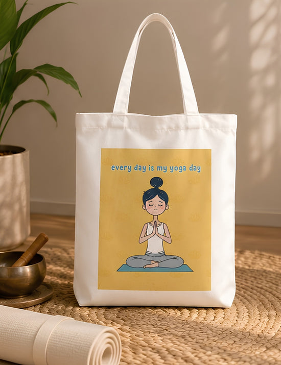 Everyday Yoga Day Tote - White