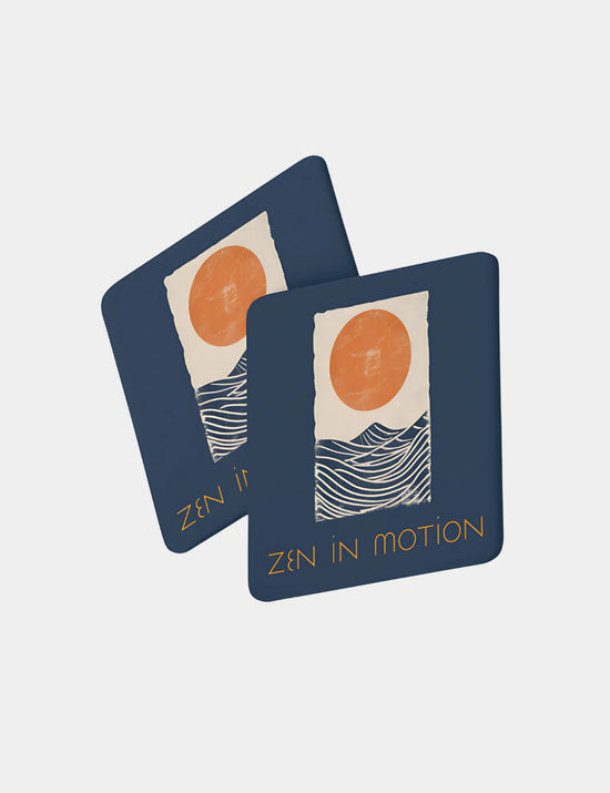 Zen In Motion Blue Coaster