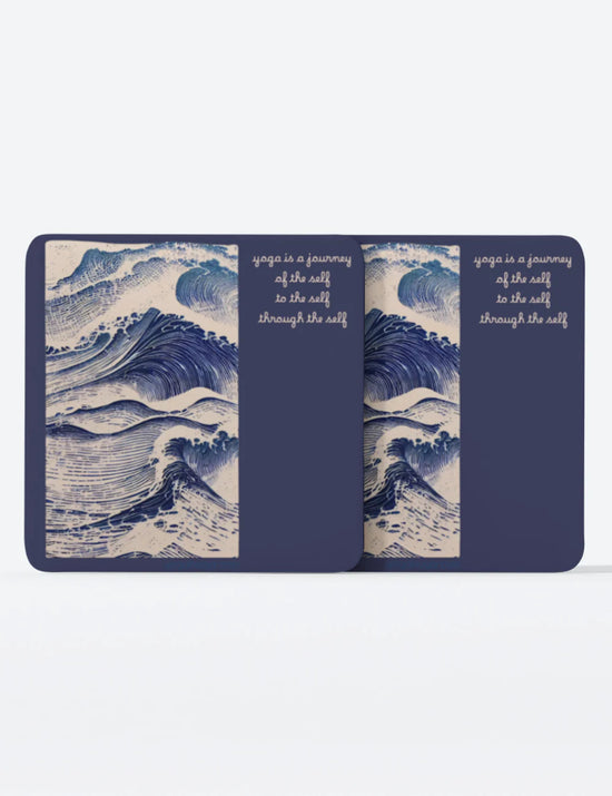 Yoga Journey Blue coaster