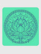 Lotus Medallion Mint Coaster