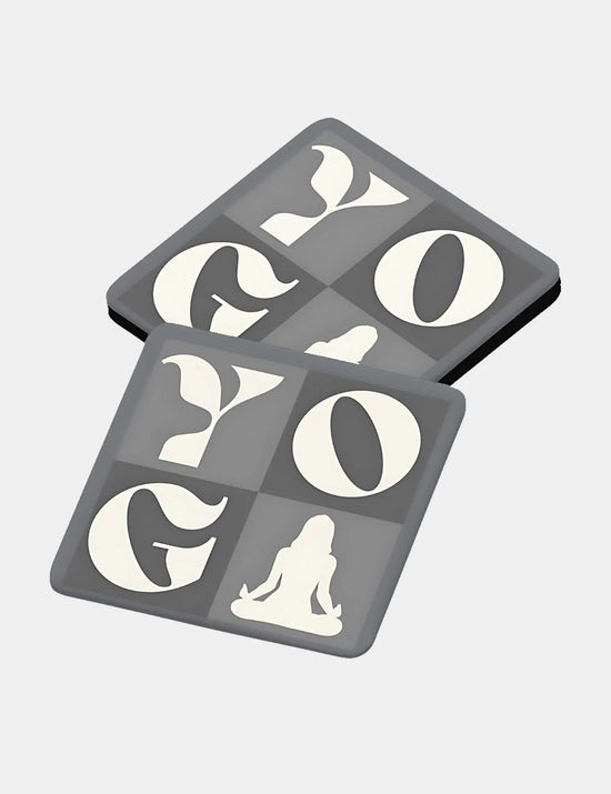 Yoga Way Of Life Grey Coaster