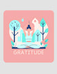 Gratitude Pink Coaster