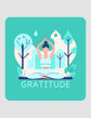 Gratitude Blue Coaster